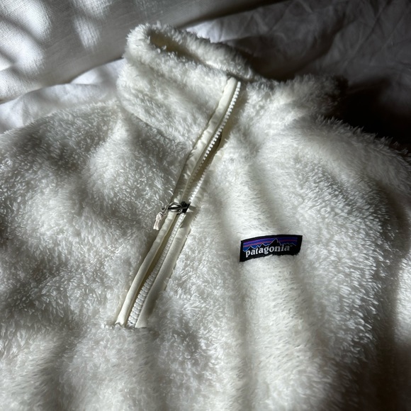 White Patagonia Fleece Zip - Picture 2 of 6